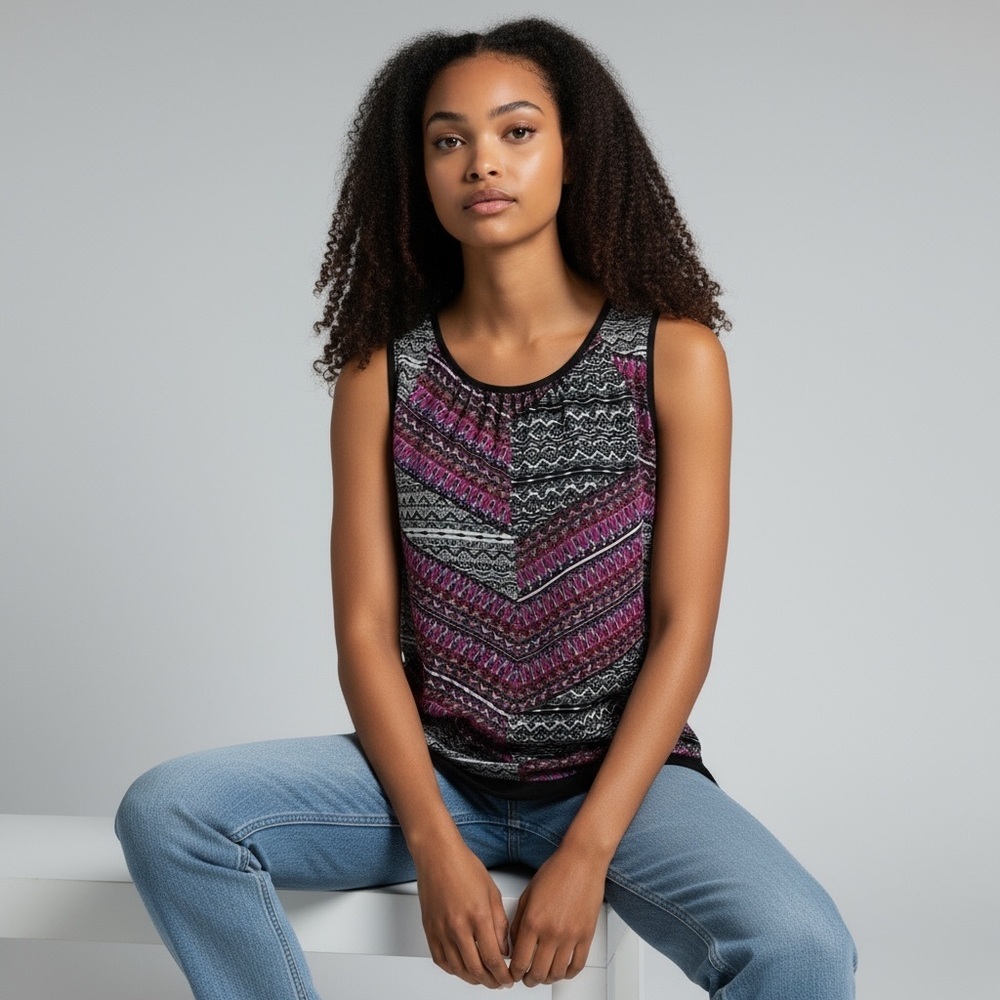 DANIEL RAINN - SLEEVELESS - BRIGHT‎ - BLOUSE-B10